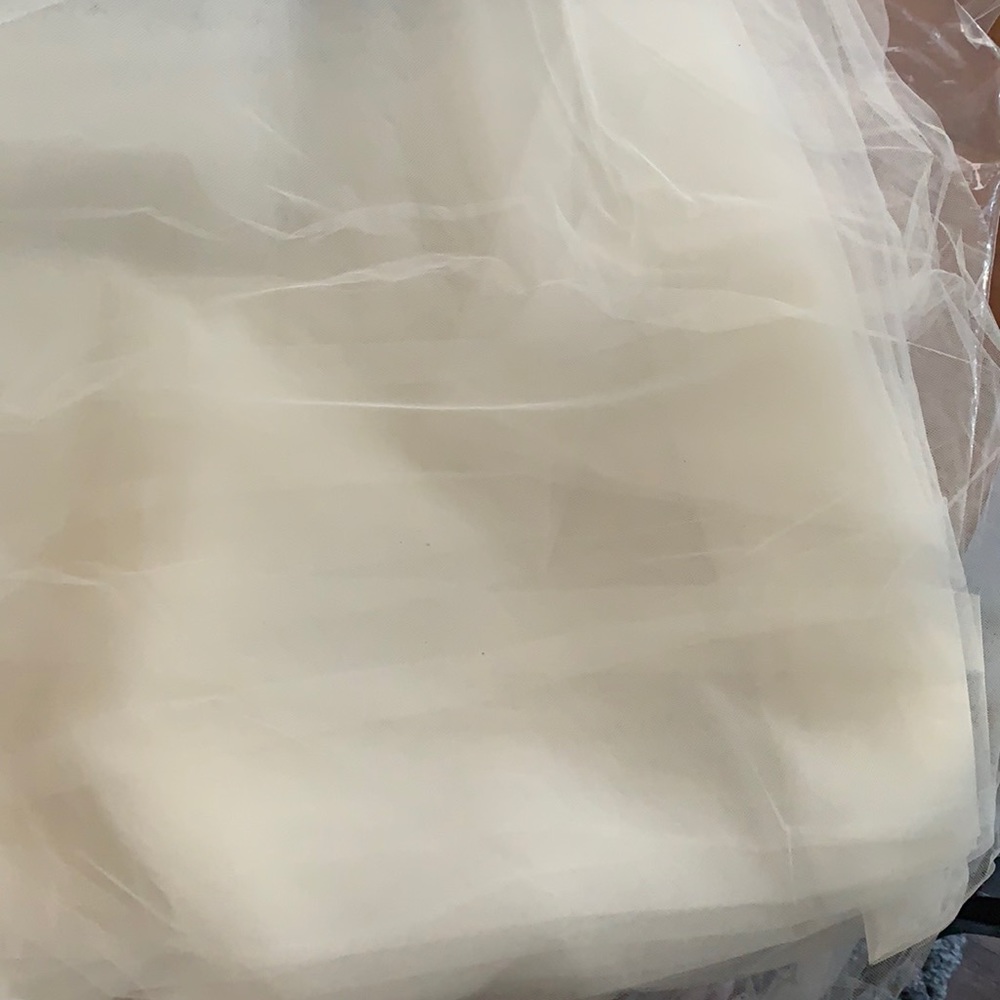 Justin Alexander Ivory Mesh Tulle- 6 yards